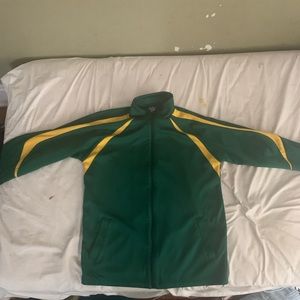 EAST BAY GREEN AND YELLOW SPORTS JACKET